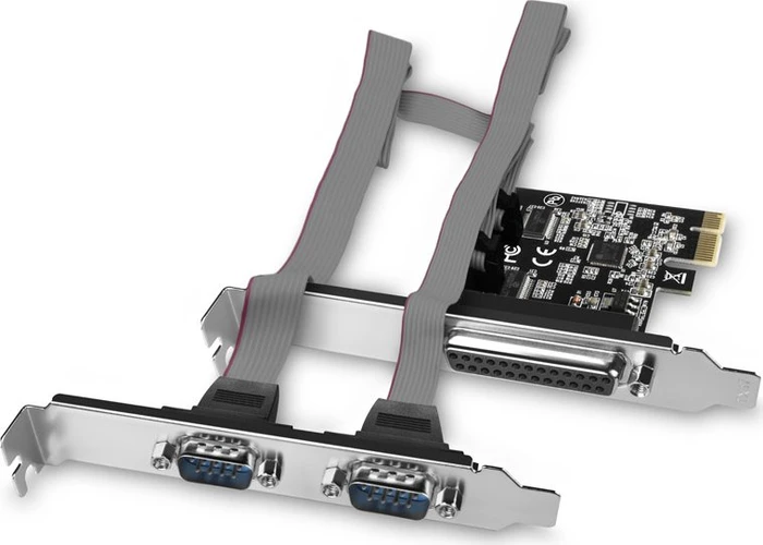 Axagon 2x seriell/1x parallel, PCIe 2.0 x1