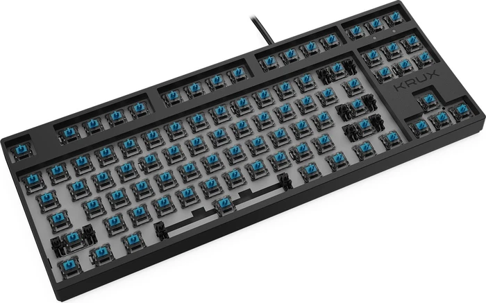 Krux Atax Pro RGB, TKL, schwarz, LEDs RGB, Gaote Outemu BLUE, USB, US