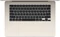 Apple MacBook Air 15", Starlight, M4 - 10 Core CPU / 10 Core GPU, 16GB RAM, 256GB SSD, DE [2025] Vorschaubild