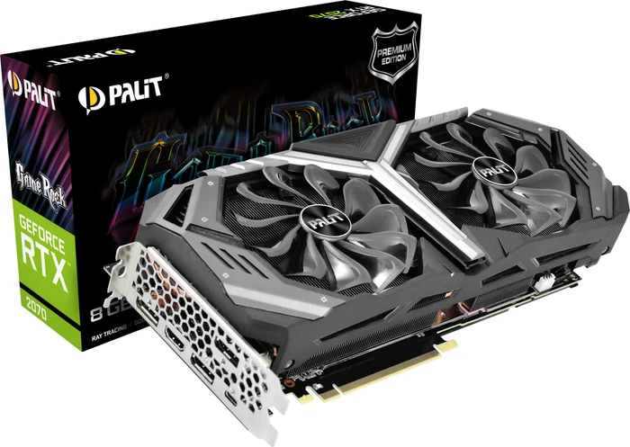 Palit GeForce RTX 2070 GameRock Premium, 8GB GDDR6, HDMI, USB-C, 3x DP