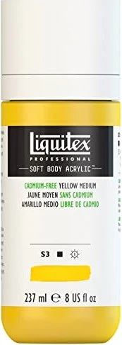 Liquitex Professional Soft Body Acrylic cadmium-free yellow medium, 237ml