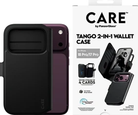 PanzerGlass Care Tango 2-in-1 Wallet Case w. MagSafe für Apple iPhone 18 Pro schwarz (CR60139)