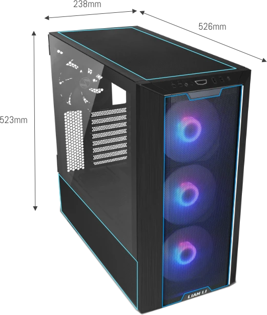 Lian Li LANCOOL III RGB White, weiß, Glasfenster