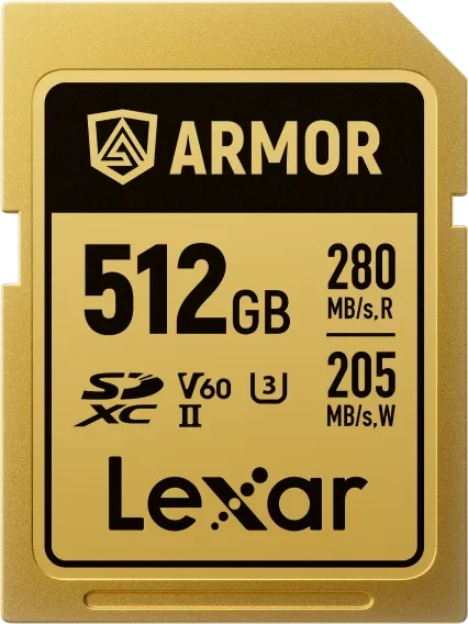 Lexar Armor Gold R280/W205 512GB, UHS-II U3, Class 10
