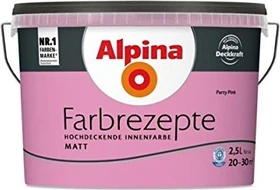Alpina Farben Farbrezepte Innenfarbe party pink matt, 2.5l