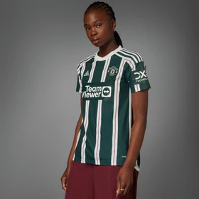 adidas Manchester United 2023/2024 Auswärtstrikot green night/core white/active maroon (Damen)