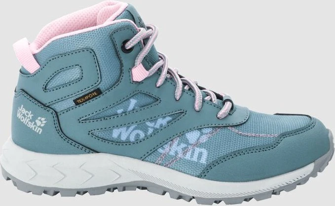 Jack Wolfskin Woodland Texapore Mid grau/rosa (Junior)