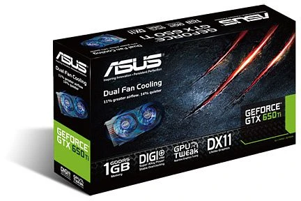 ASUS GeForce GTX 650 Ti, GTX650 TI-1GD5, 1GB GDDR5, VGA, 2x DVI, HDMI