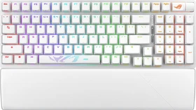 ASUS ROG Strix Scope II 96 Wireless, White, PBT, hot-swap, ROG NX SNOW, USB/Bluetooth, US (90MP037A-BKUA30)