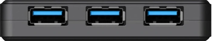 Transcend HUB3 USB-Hub, 4x USB-A 3.0, USB 3.0 Micro-B [Buchse]