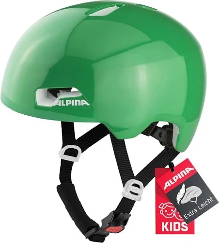Alpina Hackney Kinderhelm green gloss