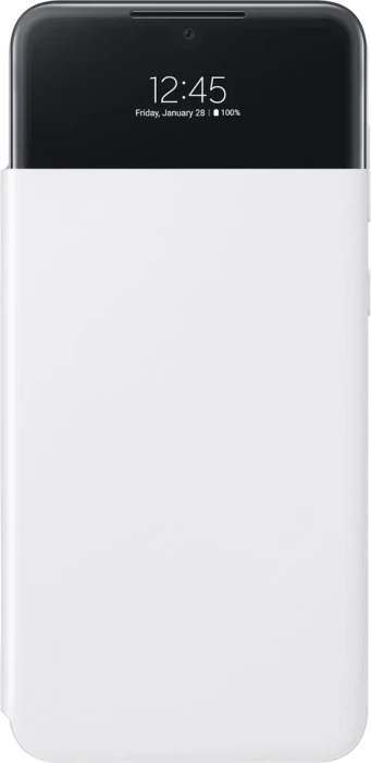Samsung S-View Wallet Cover für Galaxy A33 5G weiß