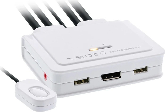 InLine 2-fach DisplayPort/USB-C KVM-Switch