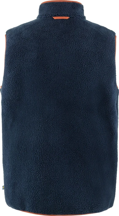 Fjällräven Vardag Pile Fleece Weste navy/autumn leaf (Herren)