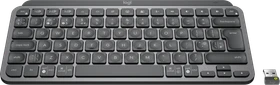 Logitech MX Keys Mini for Business, LEDs weiß, Logi Bolt, Graphite, schwarz, USB/Bluetooth, UK