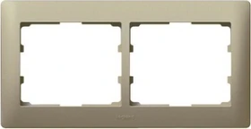 Legrand Galea Life Rahmen 2-fach waagrecht, titanium