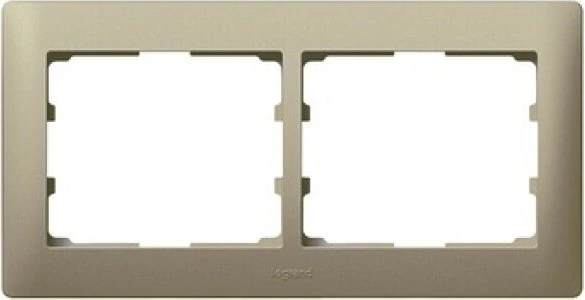 Legrand Galea Life Rahmen 2-fach waagrecht, titanium