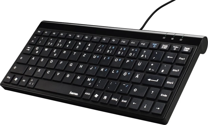 Hama SL720 Slimline Keyboard, USB, DE