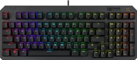 ASUS TUF Gaming K3 Gen II, LEDs RGB, TUF Optical-Mech RED Linear, USB, ES (90MP0390-BKSA00)