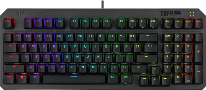 ASUS TUF Gaming K3 Gen II, LEDs RGB, TUF Optical-Mech RED Linear, USB, ES