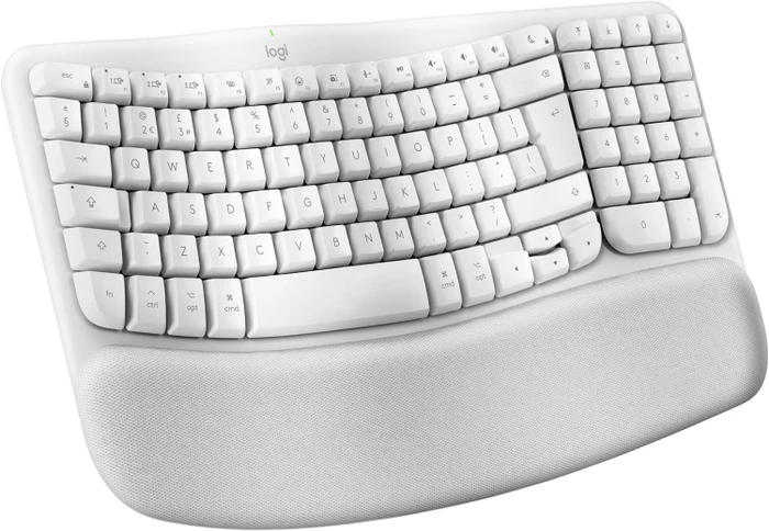 Logitech Wave Keys for Mac, Grauweiß, Logi Bolt, USB/Bluetooth, UK