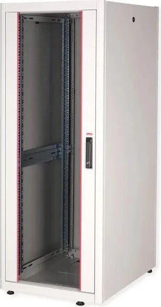 Roline / Secomp Basic 19" Netzwerkschrank 32HE, montiert, Glastür, IP20, RAL 7035, 800mm tief