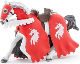 Papo Die Welt des Mittelalters - Pferd des Einhornritters mit Lanze