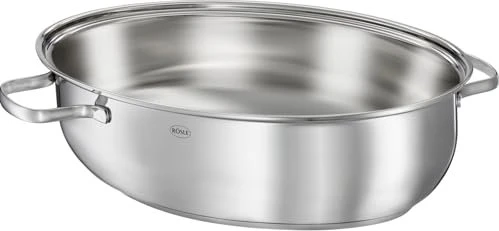 Rösle Elegance Bräter oval inkl. Deckel/Fischpfanne 41x28.5cm 8l