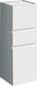 Geberit Renova Plan Mittel-Hochschrank 39x105x36cm, 2 Türen, 1 Schublade, weiß