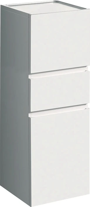 Geberit Renova Plan Mittel-Hochschrank 39x105x36cm, 2 Türen, 1 Schublade, weiß