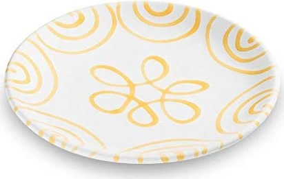 Gmundner Keramik Gelbgeflammt Dessertteller Cup 20cm