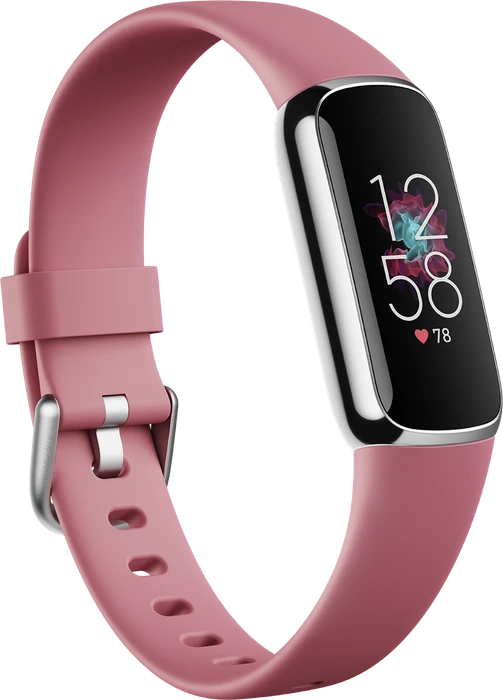 Fitbit Luxe Aktivitäts-Tracker orchid/platinum stainless steel