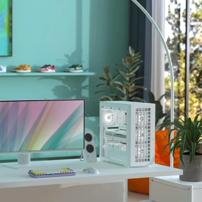 AeroCool D502A White, Glasfenster