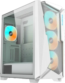 GIGABYTE C301 Glass White V2, weiß, Glasfenster