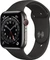 Apple Watch Series 6 (GPS + Cellular) 44mm Edelstahl graphit mit Sportarmband schwarz Vorschaubild
