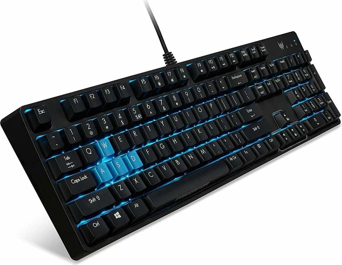 Acer Predator Aethon 300 Gaming Keyboard, LEDs blau, MX BLUE, USB, DE