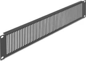 DeLOCK 19" Blindpanel, Lüftungsschlitze vertikal, schwarz, 2HE