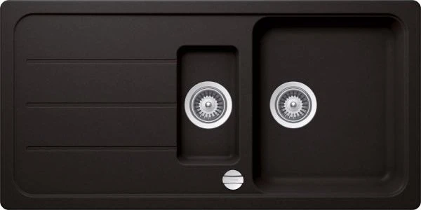 Schock Formhaus D-150L Unterbau Becken reversibel nero