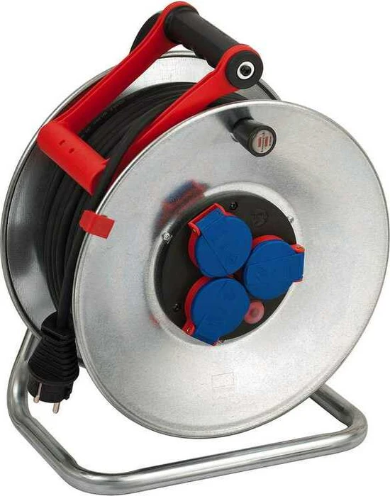 Brennenstuhl Garant S Kabeltrommel, Schuko auf 3x Schuko, 50m, IP44, H05RR-F 3G1,5