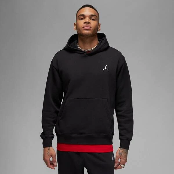 Nike Jordan Brooklyn Fleece Hoodie schwarz/weiß