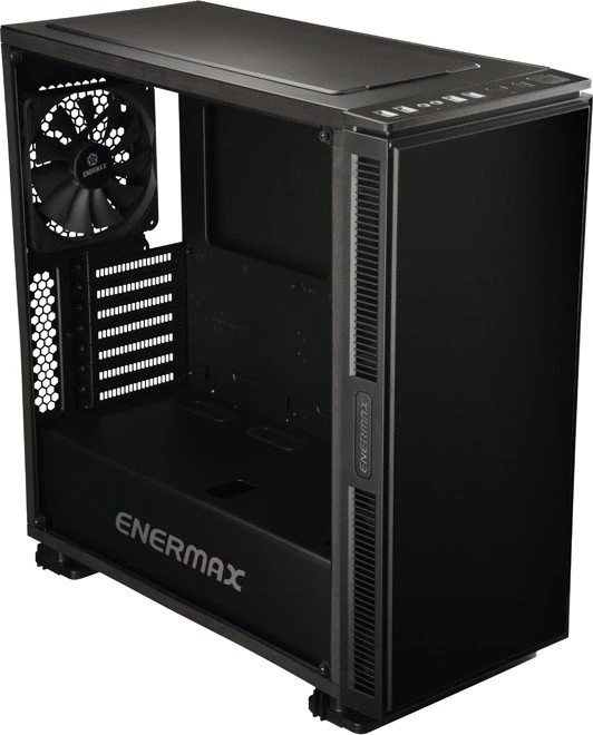 Enermax Equilence schwarz, Glasfenster, inkl. Lüfter, schallgedämmt
