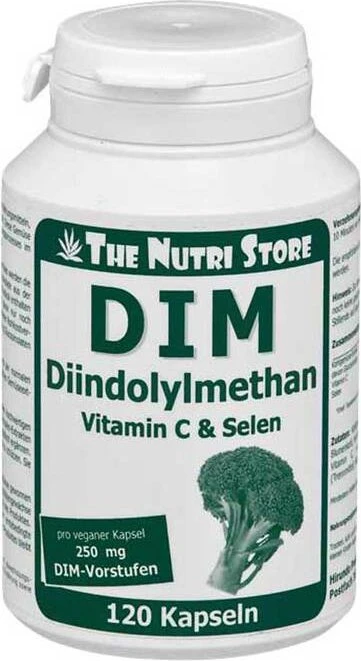 The Nutri Store DIM Diindolylmethan 250mg vegetarische Kapseln, 120 Stück