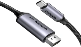 Ugreen CM707 USB-C [Stecker] auf DisplayPort 2.1 [Stecker] Adapterkabel, 1m (25863)