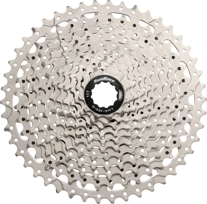 SunRace CSMS8 11-42 Kassette metallic silver