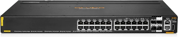 HPE Aruba CX 6200M Series Rackmount Gigabit Managed Switch, 24x RJ-45, 4x SFP+, 740W PoE+