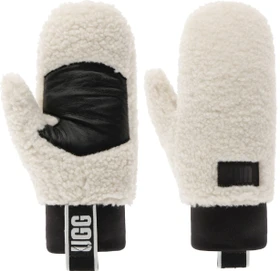 UGG UGGfluff Mitten With Logo Tape Handschuhe nimbus (Damen)