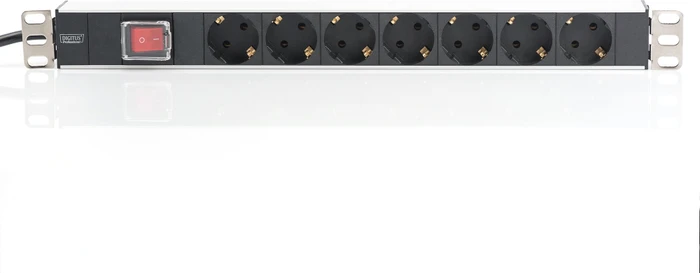 Digitus 19" Steckdosenleiste, 1HE, 7-fach, 230V, 2m