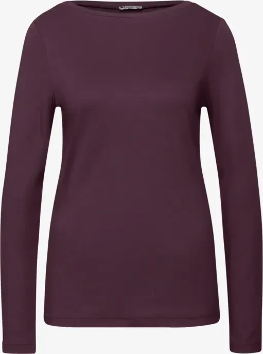 Street One Basic Shirt langarm jazz berry (Damen)