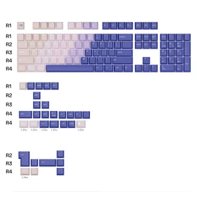 Glorious GPBT Gradient V2 Keycaps, Kunststoff (PBT), Purple Haze, violett, 135 Tasten, ANSI-US