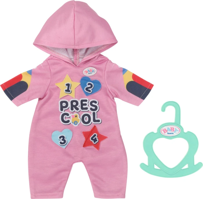 Zapf creation BABY born Mode - Kindergarten Einteiler + Badges 36cm (833537)